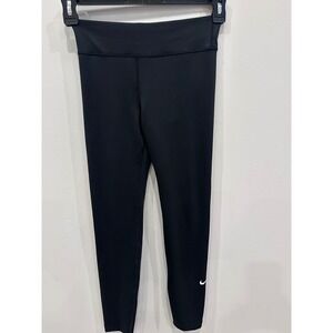 Nike Women's Dri-Fit Black Leggings Size LHigh Waist Athletic Running Yoga Pants